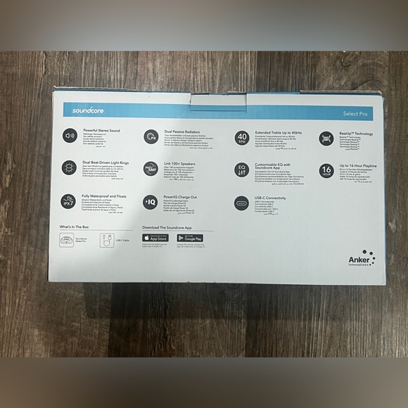 FINAL PRICE NEW Anker Soundcore Select Pro Bluetooth Portable IPX7 Waterproof - Picture 3 of 4